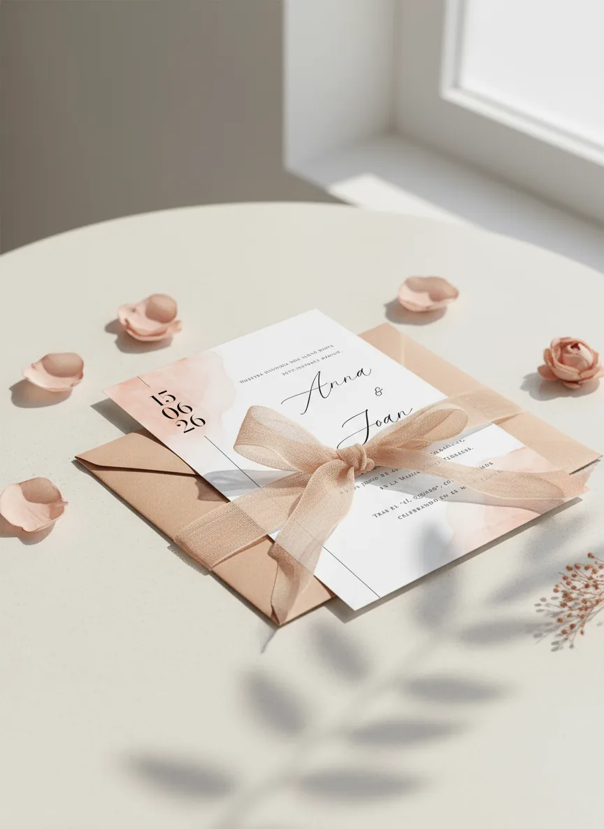 Colección Luz Línea - Invitación de Boda